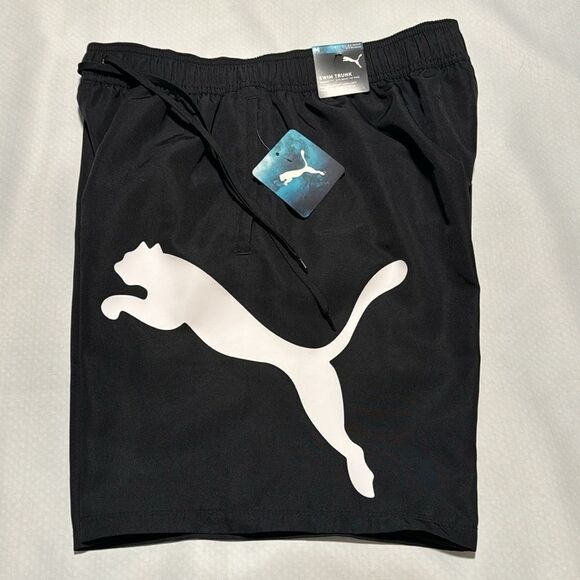 Puma Swim Trunks Mens Medium Black - Picture 1 of 3